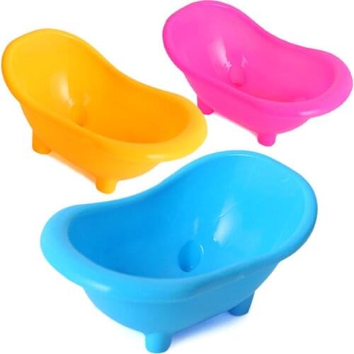 Pet Mouse Bathing Bathtub Guinea Pig Plastic Bathtub Hamster Bathing Toy Little Pet Bathroom Supplies Pet Rat Accessories