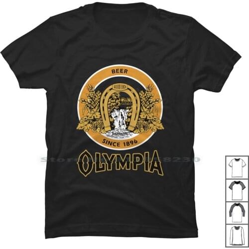 Olympia Beer T Shirt 100% Cotton Drink Beer Ink Bee Pi