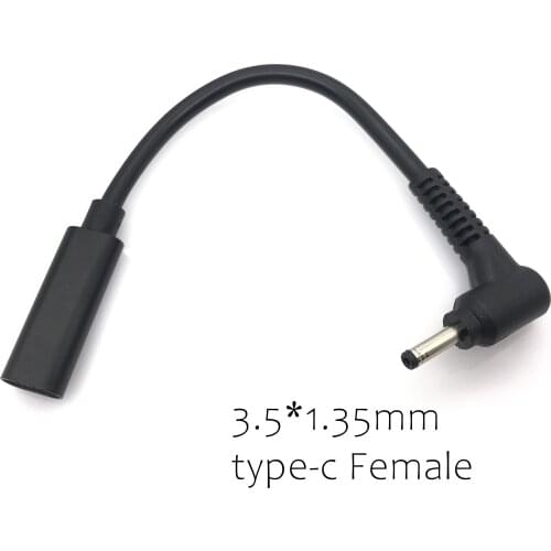 PD Dc USB Type C USB C Female to 3.5*1.35 3.5x1.35mm Male cable Converter pd Power Jack Connector Adapter AQJG