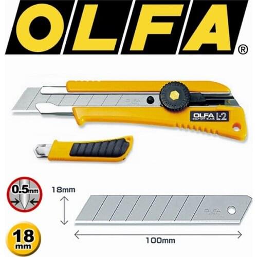 MADE IN JAPAN OLFA L-2 18mm Heavy-Duty Rubber Inset Utility Knife Rubber Grip Insert Genuine