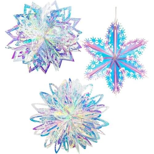 Christmas Decoration Neon Film Ornaments Christmas Day Party Decoration Window Decoration Pendant Supplies