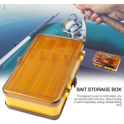 Fishing-Lure-Boxes-Bait Tackle-Plastic-Storage Small-Lure-Case,Fishing-Accessories Boxes Storage Containers Two-Sided Waterproof