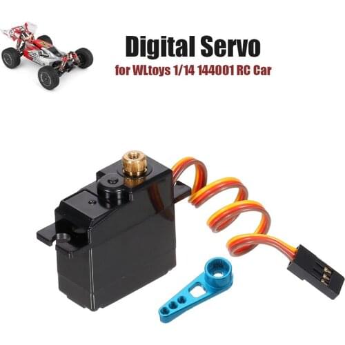 RC Servo for Wltoys 144001 A959-B A979-B RC Off Road Car RC Car Upgrade Spare Parts Accessories Three Wire Metal Gear Servo