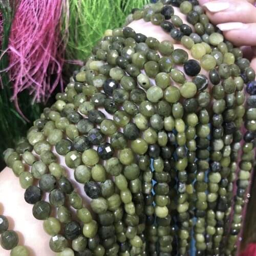 Natural Stone Loose Beads Circular Section Loose Beads For DIY Necklace Bracelet Handiwork Sewing Craft Jewelry Accessory Making