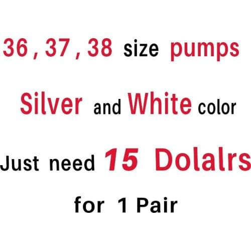 Women Pumps Sexy High Heels Women Shoes Thin Heelse Shoes Wedding Women Shoes Sliver White Ladies Shoes 9219-1