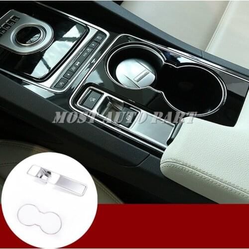 Inner Electronic Handbrake & Water Cup Holder Cover 2pcs For Jaguar XF X260 2016-2017 Car accesories interior Car Trim