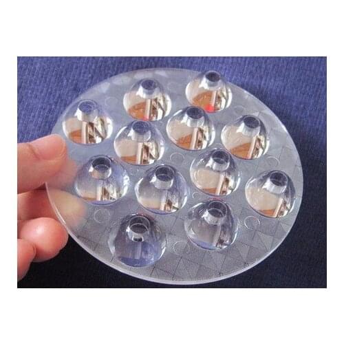 T#9225-12P High quality LED Optical Lens 12P, Size: 92X15mm, Degree: 25, PMMA materials, Clean surface