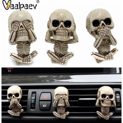 Adult Scary Skull Horror Skeleton Figurines Vampire Framework Miniature Halloween Decorations for Home Outdoor Car Prank Toys
