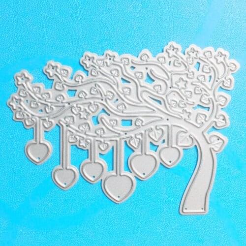 YINISE Metal Cutting Dies For Scrapbooking Stencils Love Tree DIY Album Cards Decoration Embossing Folder Craft Cuts Die Cutter