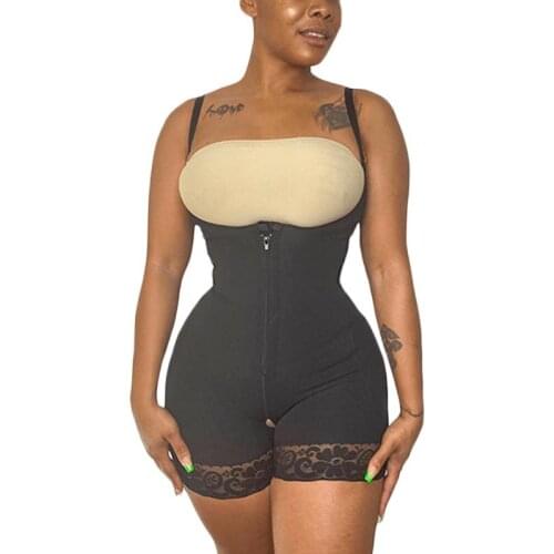 Womens Body Shaper Full Compression Faja Post Surgery Post Op Post Bodysuit Women Lace