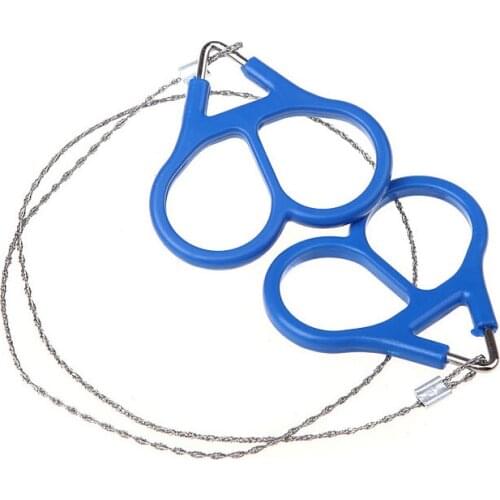1PC Stainless Steel Wire Saw Handheld Metal Steel Rope Chain Saw EDC Outdoor Camping Emergency Gear Survival Tools Equipment