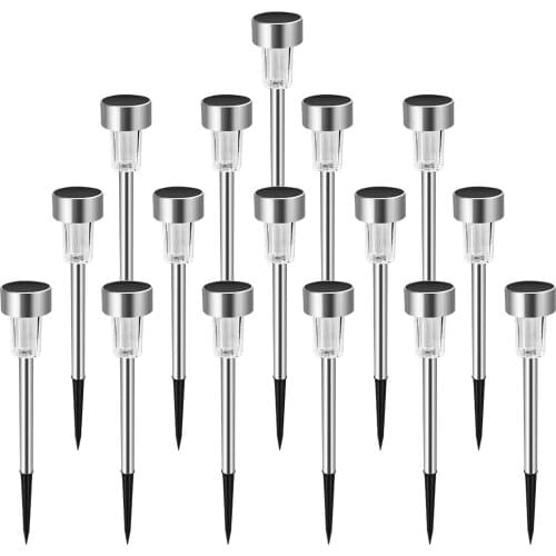 Solar LED Pathway Lights 12/16pcs Outdoor Garden Lawn Lamp IP65 Waterproof Street Landscape Lighting Walkway Patio Decor Light