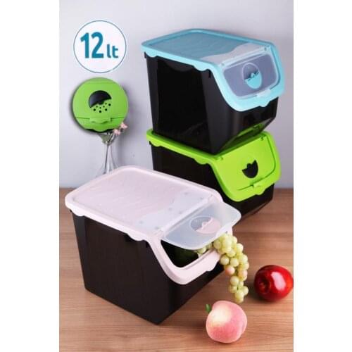 12 Liter Storage Container 1506 kitchen mother seasoning set salt and pepper shaker tableware wooden bamboo