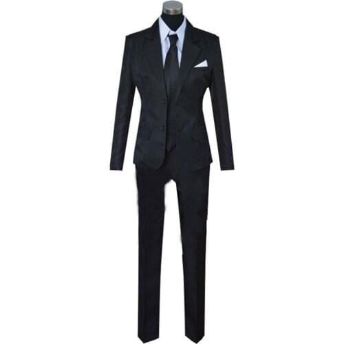 2018 New Style Cheap Price Yuri on Ice Victor Nikiforov Cosplay Black Suit Yuri!!! on Ice Costume