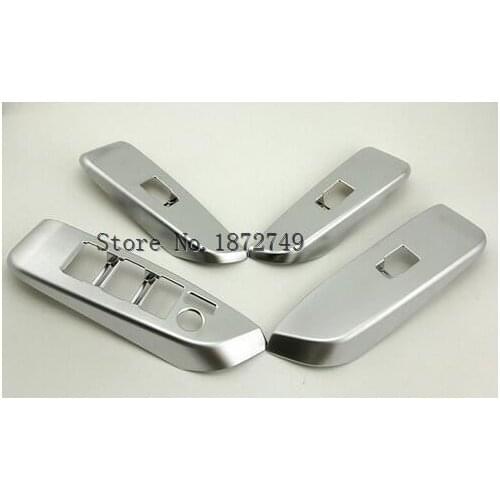 4PCS ABS Chrome Door Adjust panel Cover Trim for Toyota Highlander 2014 2015