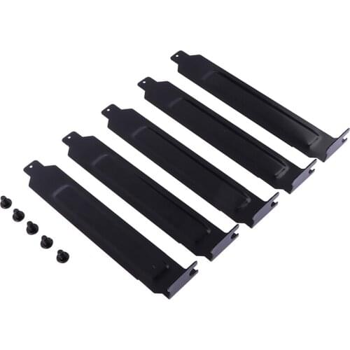 5pcs/lot Black metal slot covers dust filter blanking plate for PCI