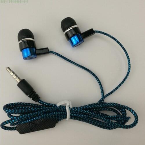 50pcs 3.5mm headset earphones headphone earcup with mic sell by factory for mp3 phone for Travel/school/bus/outdoors wholesale