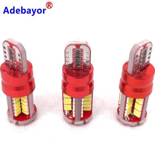 500pcs T10 LED 168 192 W5W 57 SMD 3014 Car LED Marker Light Parking Lamp 57smd Motor Wedge Bulb White adebayor