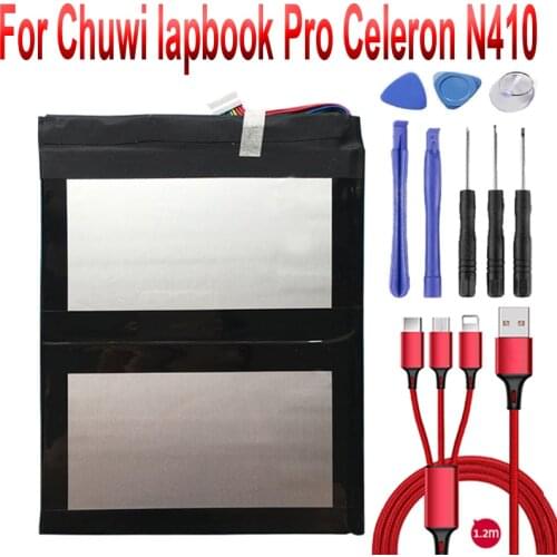7.6V for Chuwi lapbook Pro Celeron N410 Tablet PC Li-Polymer Polymer Rechargeable Accumulator Pack 5600mAh