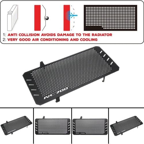 Motorcycle Radiator Side Guard Grill Grille Cover Protector for Honda NC700X NC700S NC750X NC750S 2012-2018 2013 2014 2015 2016