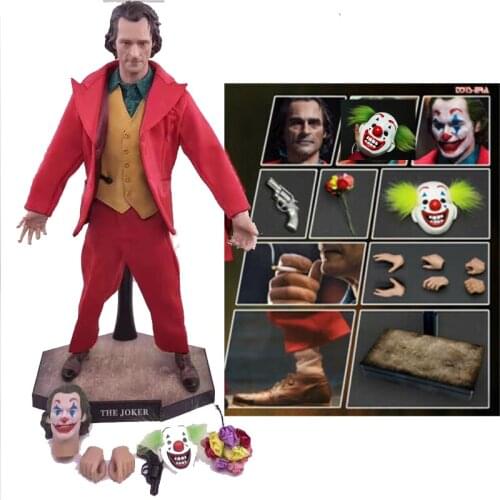 The Comedian Joker Figure Full Set 1/6 Articulated The Joker Clown Comedian Jacques Phoenix Action Figure Toys Doll Gift 30cm