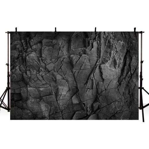 Avezano Photo Background Dark Black Carbon Stone Cave Marble Surface Texture Pattern Party Backdrop Photo studio Photocall Decor
