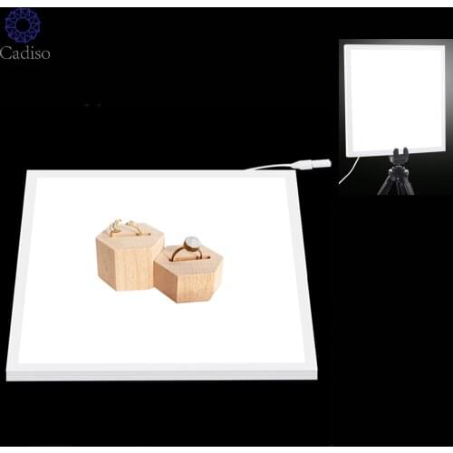 Cadiso Mini 22.5 LED Photography Shadowless Bottom Light Lamp Panel Pad Photo Studio Softbox Bottom Light for Phone Camera