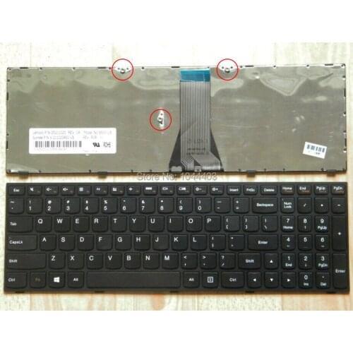 New Genuine US Laptop Keyboard for Lenovo Z50 70 75 Z50-70 Z50-75 Series with frame Black