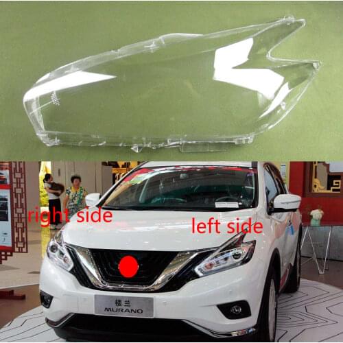 For Nissan Murano 2015 2016 2017 Front Headlight Shell Transparent Headlamp Shade Glass Headlamp Shade Matching