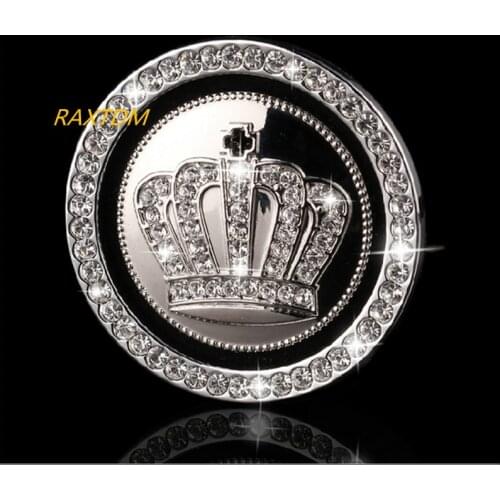 Crystal Car Engine Start Stop Ignition Key Ring For Toyota Prius RAV4 4Runner Avalon Camry Corolla FJ Cruiser Highlander