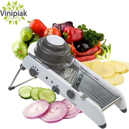 Mandoline Slicer Adjustable Thickness Grater Vegetable Onion Slicer Stainless Steel Blade Cutter Kitchen Accessories