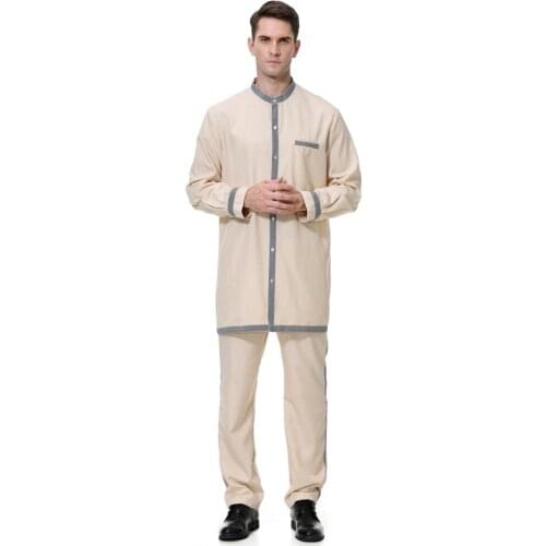 Muslim Mens Clothing Pakistan Dubai Thobe Daffah Dishdasha Islamic Prayer Clothing Mens Thobe Fashion Turkey Abaya Arabic