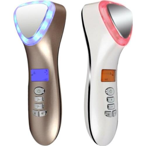 New Photon Hot & Cold Ultrasonic Skin Care Machine Acne Removal Anti-aging Pore Vibration Face Lifting IPL Beauty Instrument