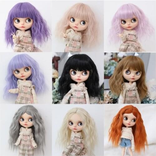 9-10 inch Blyth Wig A Collection Of Instant Curly Hair