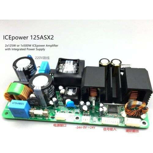 ICEPOWER power amplifier board ICE125ASX2 Digital stereo power amplifier board fever stage power amplifier 125WX2