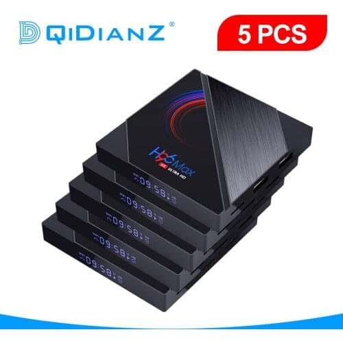 Android 10.0 H96MAX H616 5pcs Smart TV Box Dual WIFI Media Player BT4.0 Fast Set Top BOX PK X96Air HK1MAX