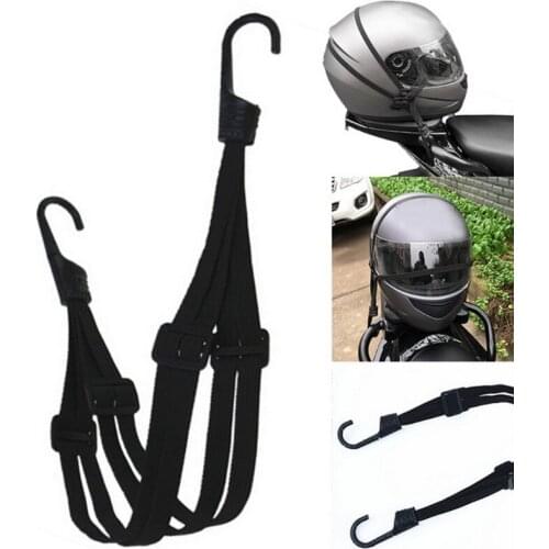 60CM Motorcycle Helmet Straps Motorcycle Accessories Hooks Luggage Retractable Elastic Rope Fixed Strap Motos Helmet Luggage Net