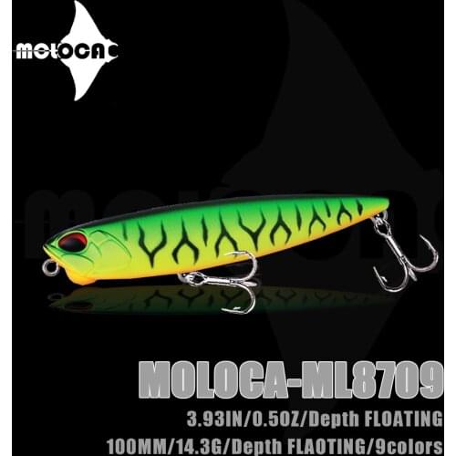 Fishing Lures Pencil Weights 14.3g 100mm Floating Topwater Isca Artificial Wobblers Peche Accessoire For Leurre Brochet Fish