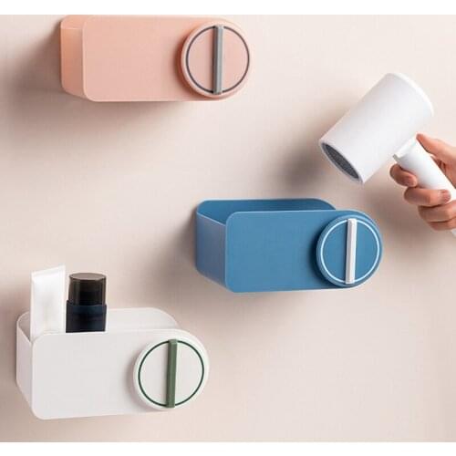 Hair Dryer Rack Free Punching Toilet Bathroom Toilet Toilet Hair Dryer Hanger Wall-Mounted Storage Rack
