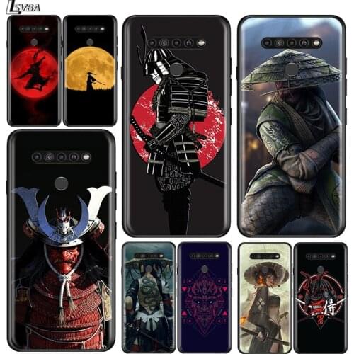 Japan The samurai Ninja for LG G8 G8S G8X V30 V35 V40 V50 V60 ThinQ Q60 K40 K50 K51 K61 K71 K92 K62 Soft Black Phone Case