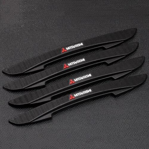 4PCS Car Door Edge Anti-collision Protector Guard Strip Stickers For Mitsubishi RALLI ART Lancer 9 10 Asx Outlander Pajero L200