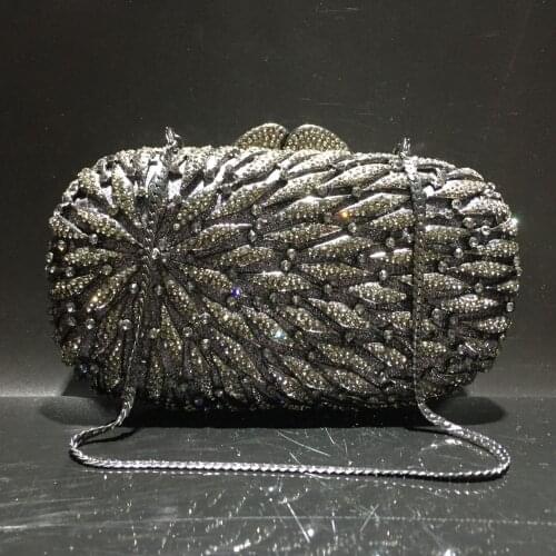 Women gold silver Crystal diamond Clutches Bag Evening Purse Women Wedding Party Cocktail Handbag Minaudiere Clutch purse bag