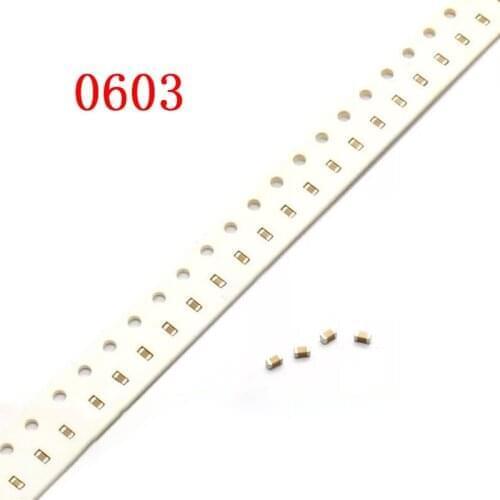 100pieces 100 NF X7R error 10% 50V 0603 104 SMD thick film chip multilayer ceramic capacitor