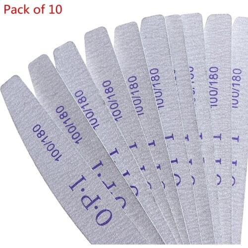 5/10pcs/Lot Washable Nails Files Sandpaper Willow High Quality Wooden Nail Files Professional Nail Buffer 100/180 Wood Nail File