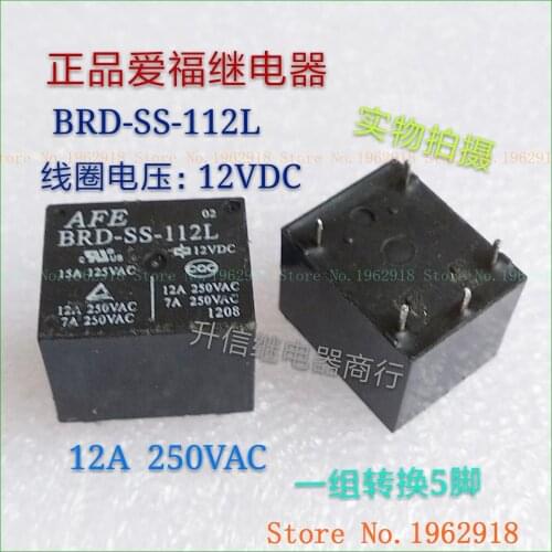 BRD-SS-112L DC12V /AFE 12A/250VAC 5