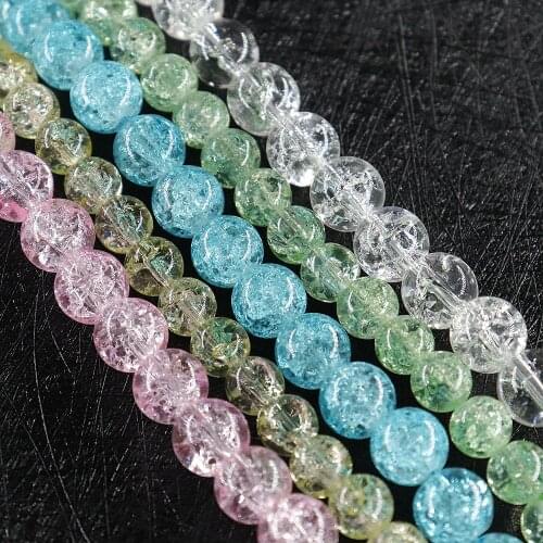 6mm 8mm 10mm 12mm Natural Stone Crystal Beads Faceted Glass Beads Loose Spacer Beads For DIY Bracelet Jewelry Making Supplies