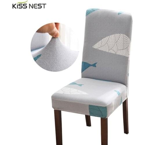 Chair Cover Printed Stretch Anti-dirty Elastic Seat Cover For Wedding Party Home Kitchen Dining Room office living room