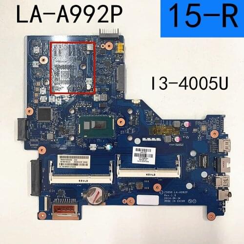 For HP Pavilion 15-R Notebook motherboard i3-4005u CPU integrated graphics card LA-A992P complete full test free shipping