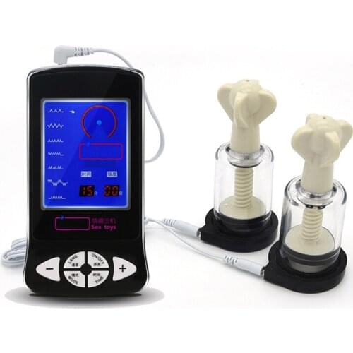 Electric Medical Themed Toys Vibrating Shock Kit Breast Body Massage Chest Pads Nipple Clamps Masturbation Electro Shock Sex Toy