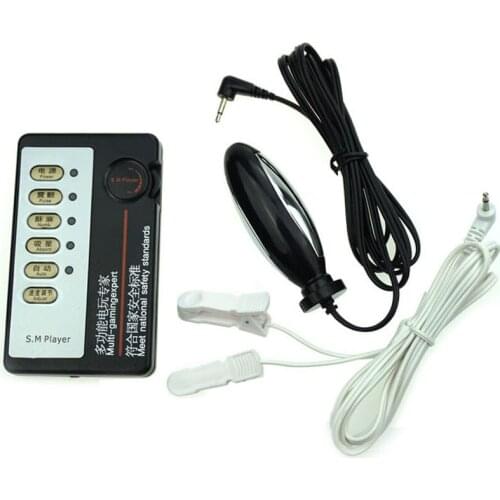 Electro Shock Massage Nipple Clamps Pulse Stimulation Anal Plug Kit BDSM Electric Stimulator Butt Plug Sex Toys For Adults